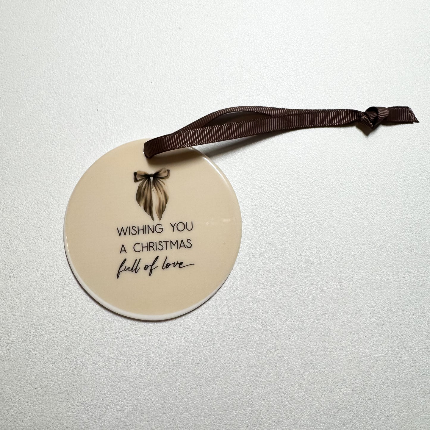 Christmas of Love - Ceramic Ornament