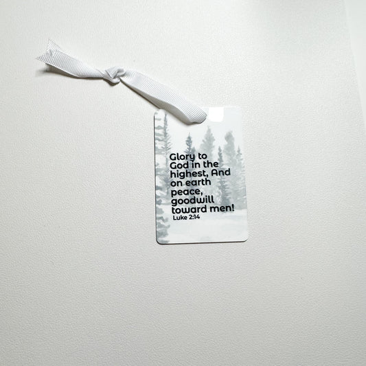 Luke 2:14 - Metal Ornament