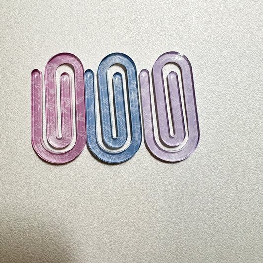 Love Blossoms Lily - Acrylic Paper Clips