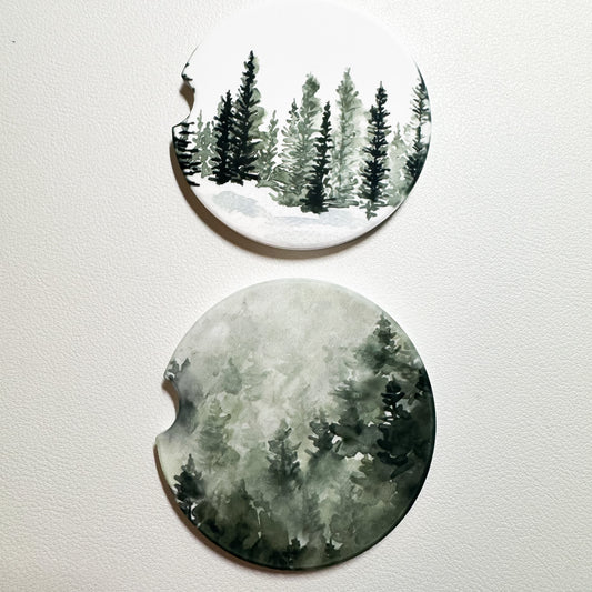 Reverence Pine - Ceramic Car Coasters