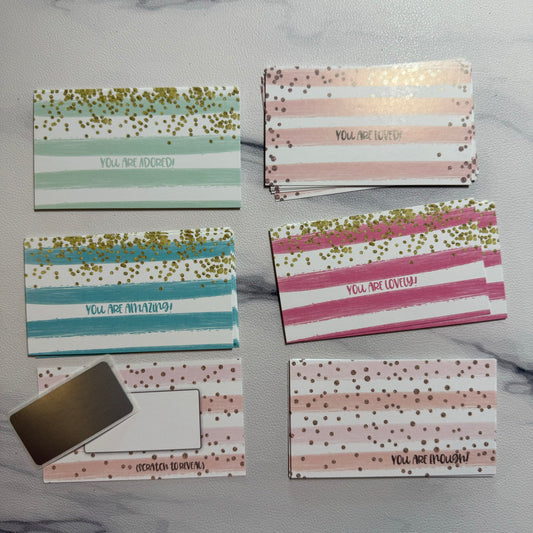 Scratch Off Mini Cards - Watercolor