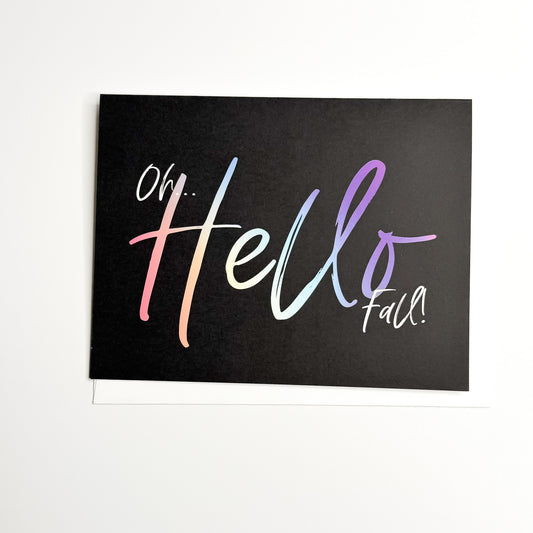 Hello Fall  - A2 - Blank Inside