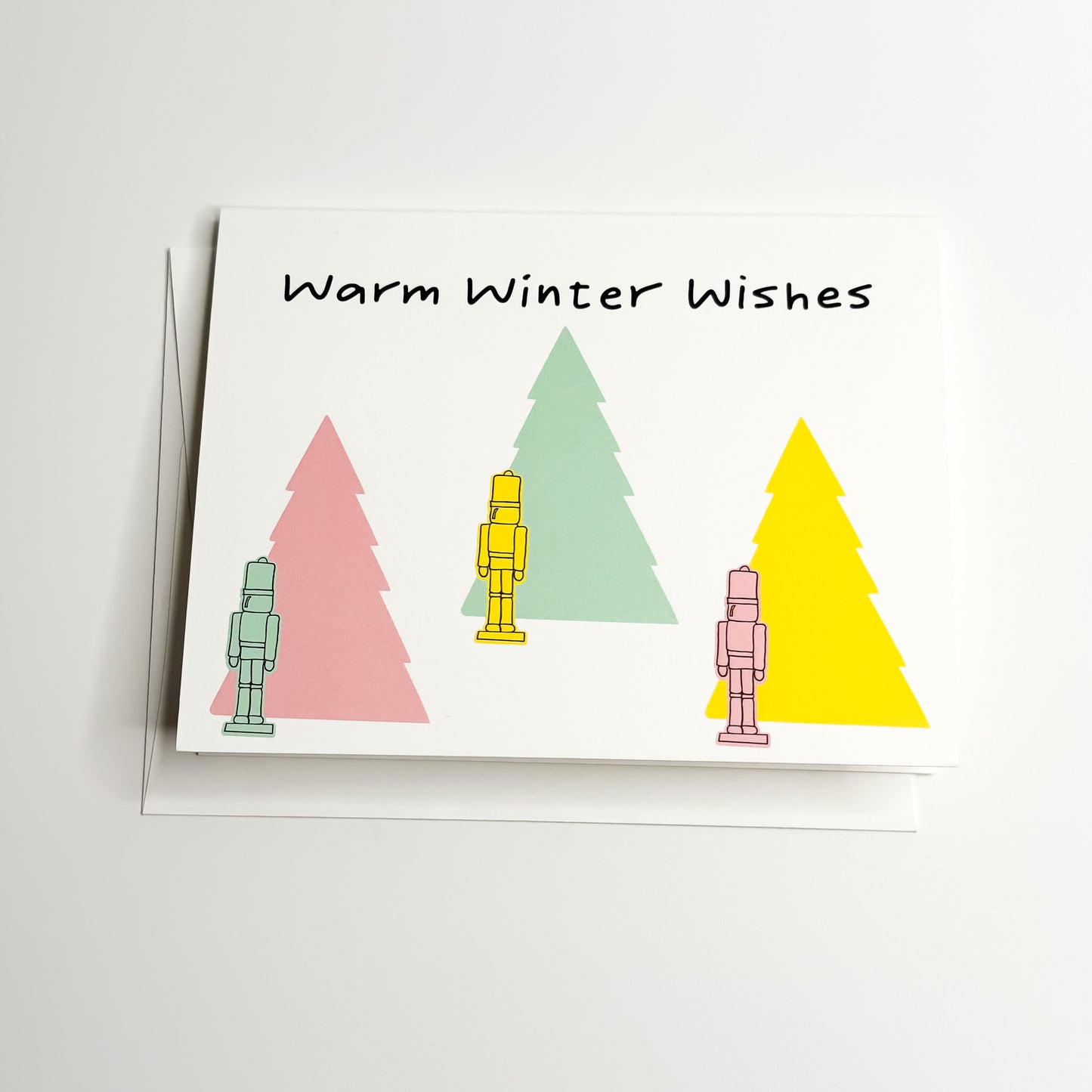 Warm Winter Wishes Nutcracker  - A2 - Blank Inside