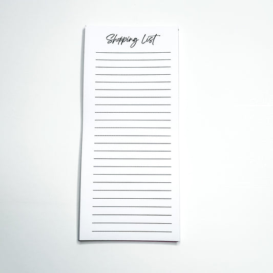 Shopping List - Tall Notepad - Magnetic