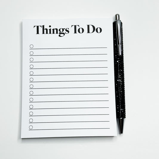 Things To Do - Notepad with Pen