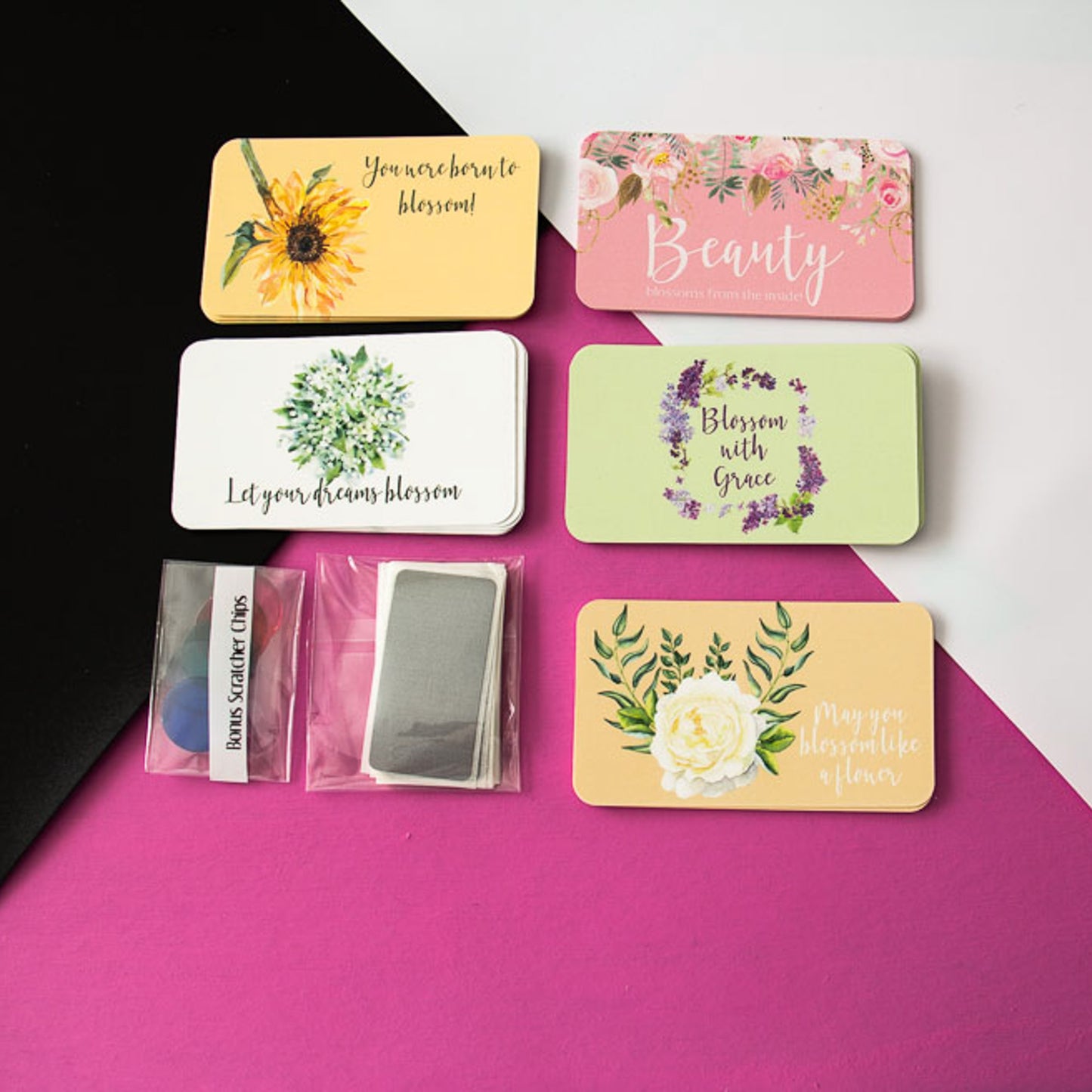 Scratch Off Mini Cards - Blossom