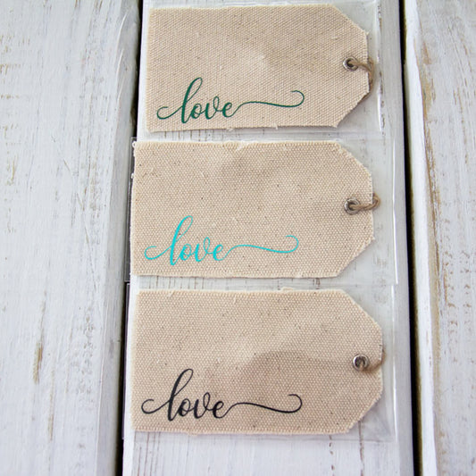 Love - Canvas Gift Tag