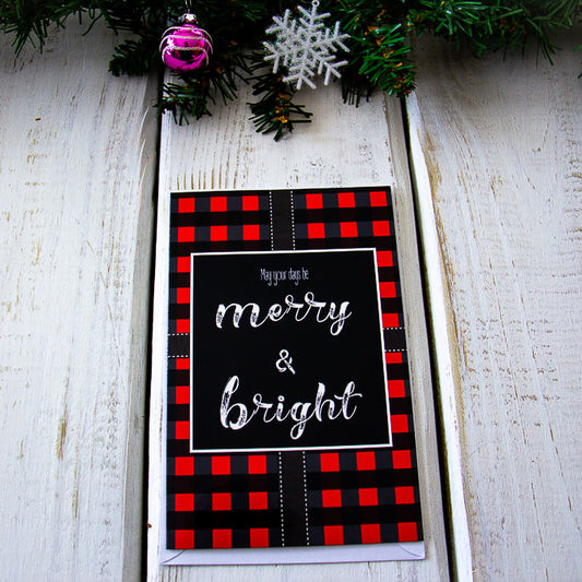 Merry & Bright - Holiday Greeting Card