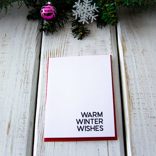 Warm Winter Wishes - Note Card