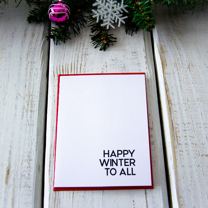 Black and White Bold Christmas - Note Card Set
