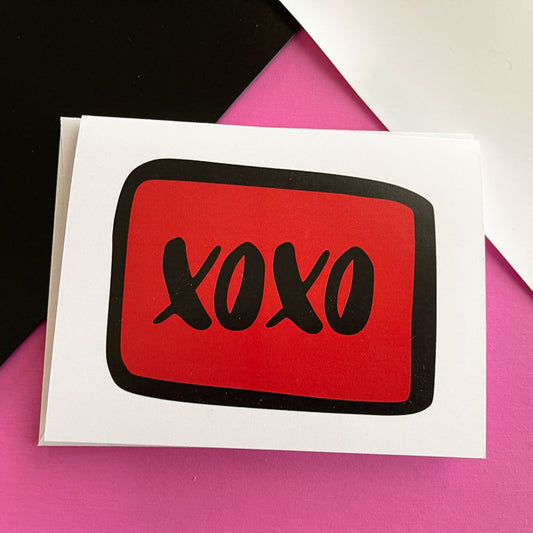 XOXO Note Card